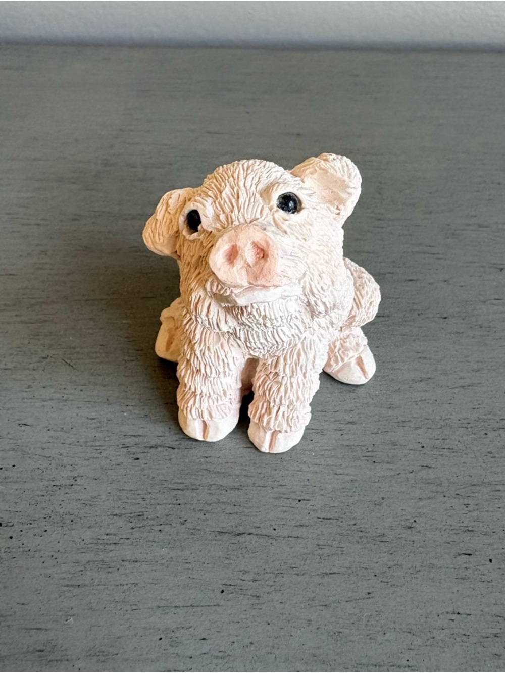 Stone Critters VTG Mini Pig Piggy Piglet Farm Animal Figurine Collectible 1.5"